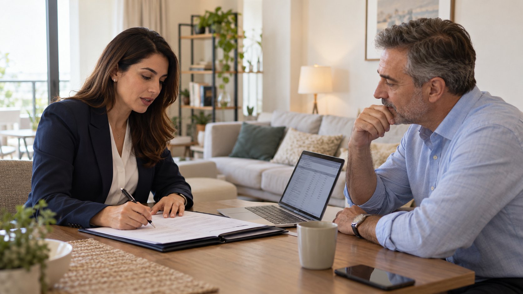 Agent going through a tenancy renewal with a Dubai landlord